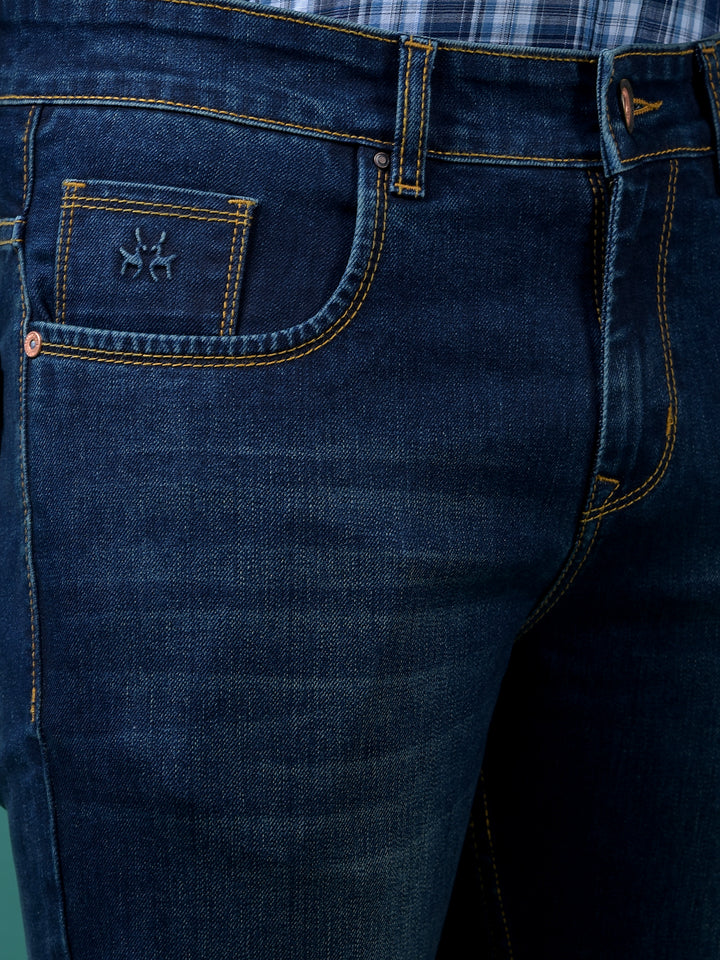 Versatile Blue Denim Jeans-Men Jeans-Crimsoune Club