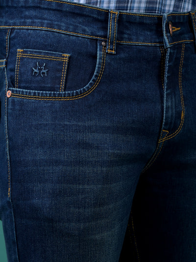 Versatile Blue Denim Jeans-Men Jeans-Crimsoune Club