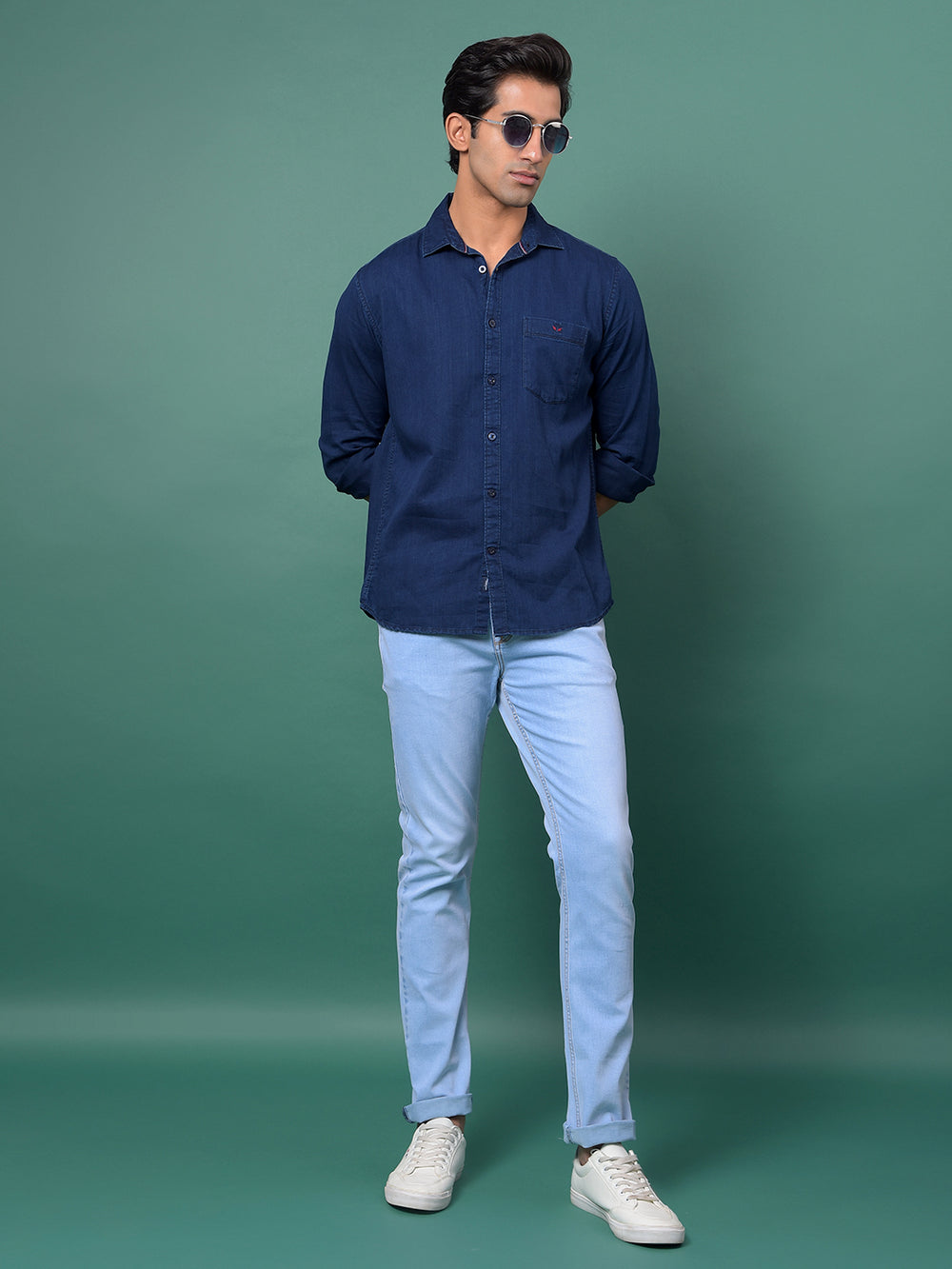 Versatile Blue Denim Jeans-Men Jeans-Crimsoune Club