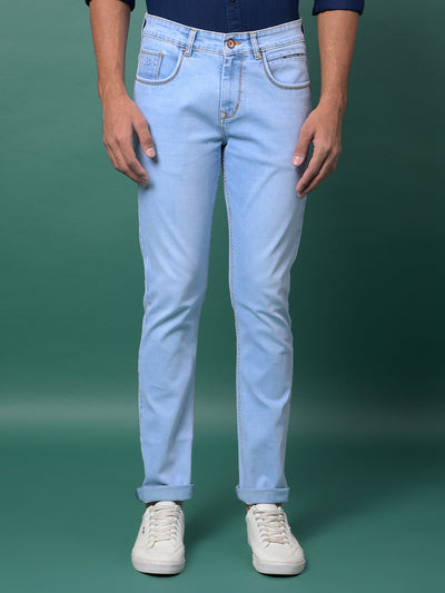 Versatile Blue Denim Jeans-Men Jeans-Crimsoune Club
