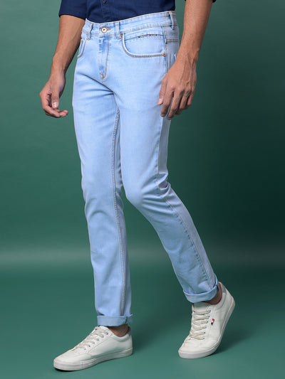 Versatile Blue Denim Jeans-Men Jeans-Crimsoune Club