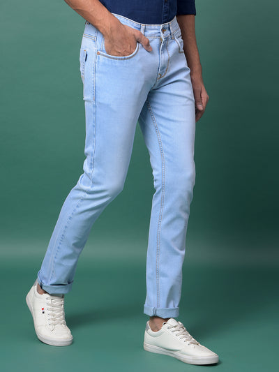 Versatile Blue Denim Jeans-Men Jeans-Crimsoune Club