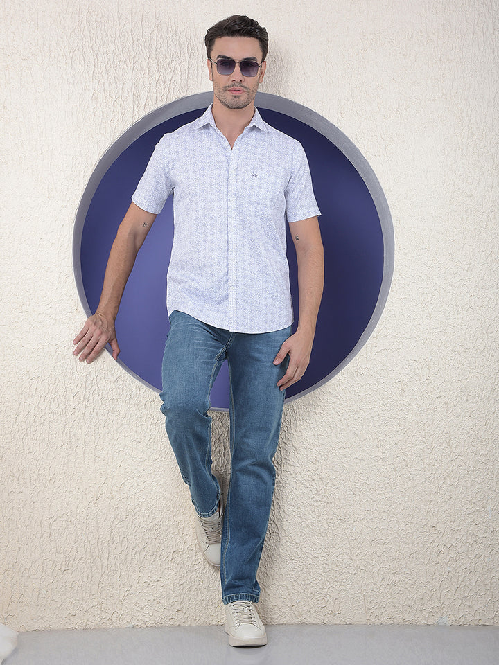 Blue Relaxed Street Jeans-Men Jeans-Crimsoune Club