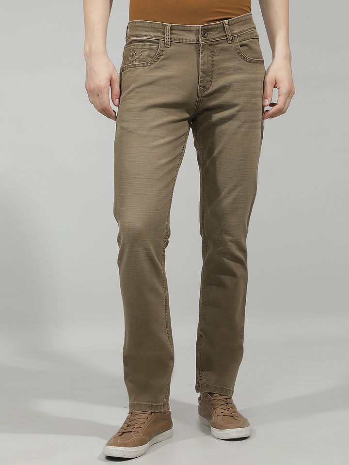 Urban Classic Khaki Jeans-Men Jeans-Crimsoune Club