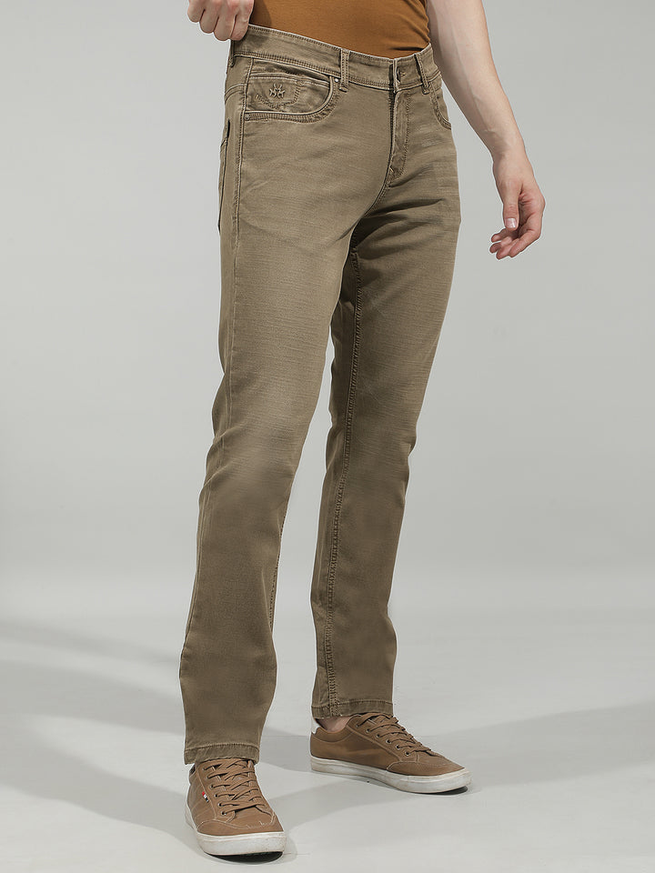 Urban Classic Khaki Jeans-Men Jeans-Crimsoune Club