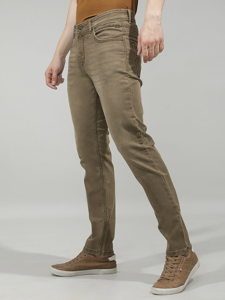 Urban Classic Khaki Jeans-Men Jeans-Crimsoune Club