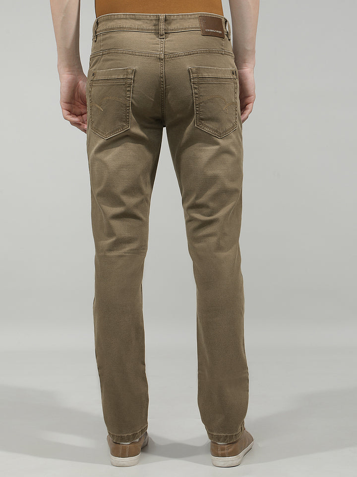 Urban Classic Khaki Jeans-Men Jeans-Crimsoune Club