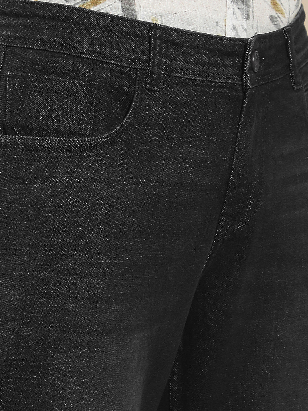 Shadow Black Baggy Jeans-Men Jeans-Crimsoune Club