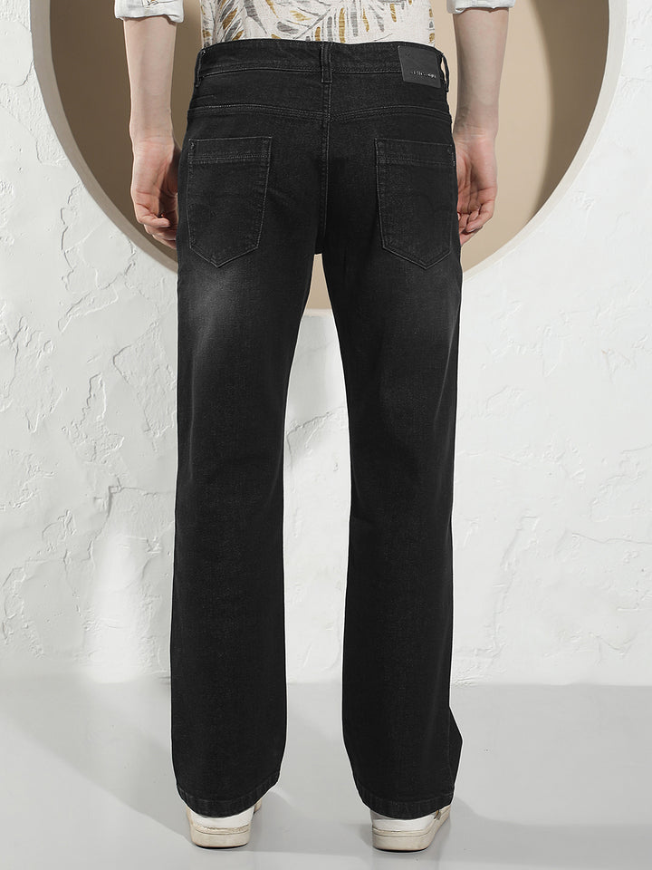 Shadow Black Baggy Jeans-Men Jeans-Crimsoune Club