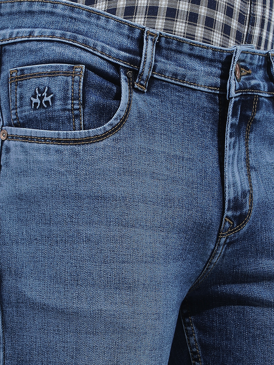 Tailored Sky Blue Jeans-Men Jeans-Crimsoune Club