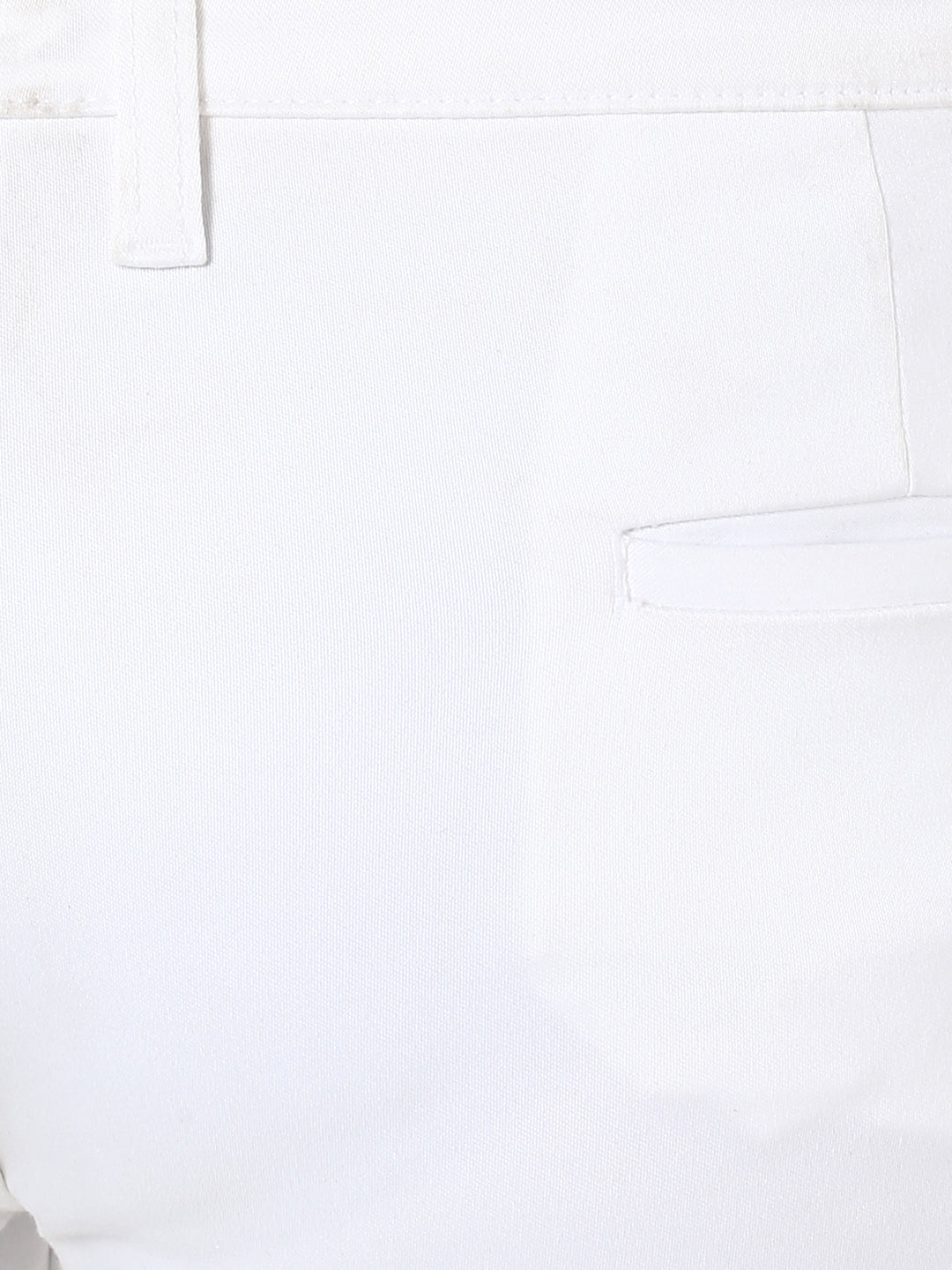 White Solid Trouser-Women Trousers-Crimsoune Club