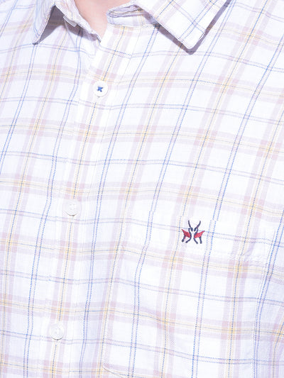 Multi-Color Tartan Check 100% Cotton Shirt-Men Shirts-Crimsoune Club