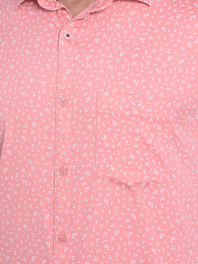 Pink Printed Shirt-Mens Shirts-Crimsoune Club