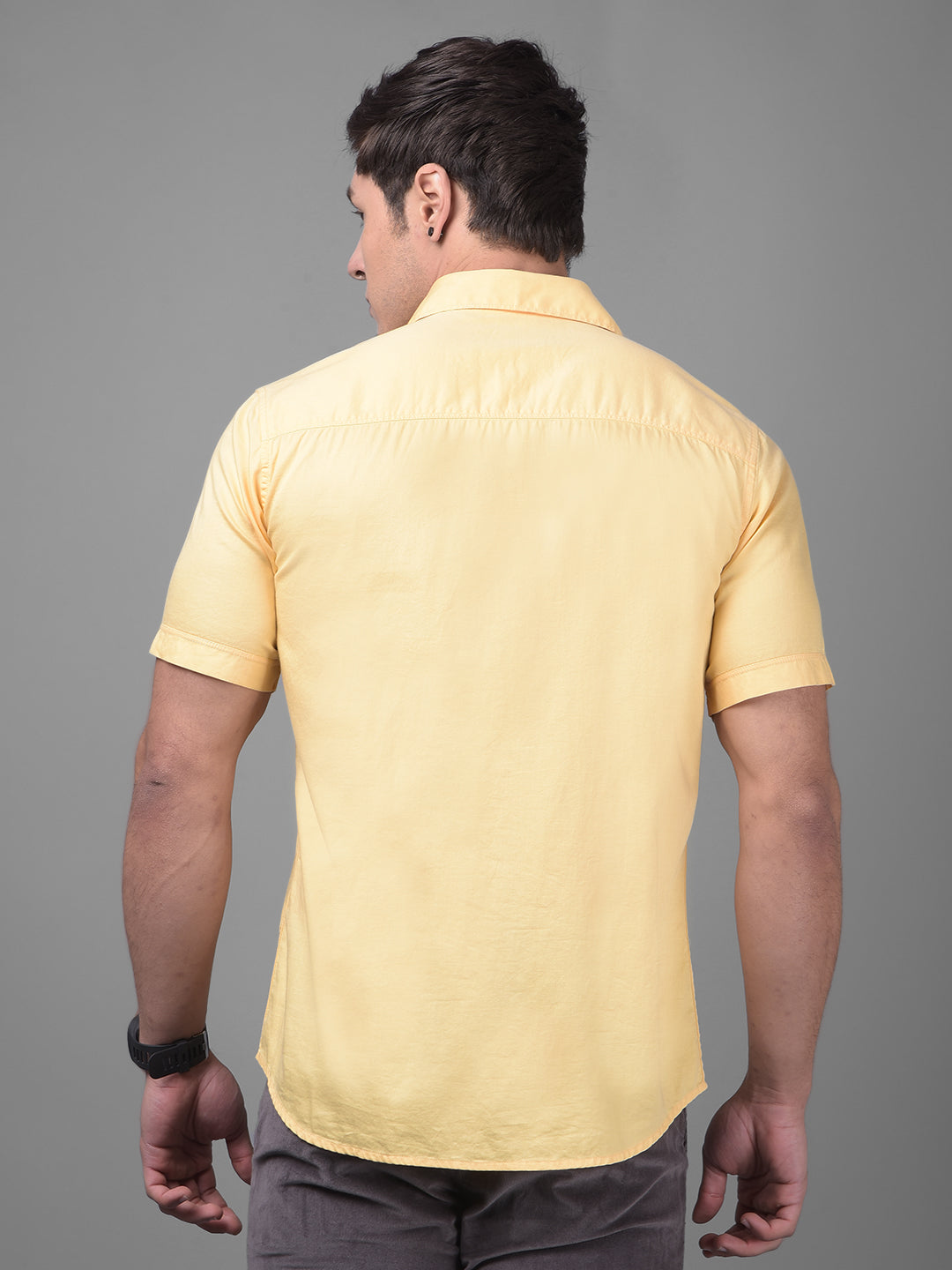 Yellow Shirt-Men Shirts-Crimsoune Club