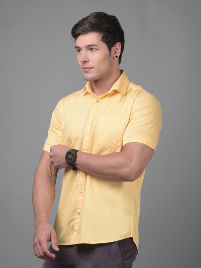 Yellow Shirt-Men Shirts-Crimsoune Club