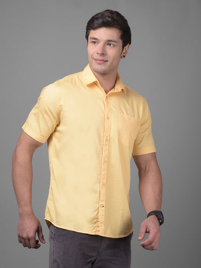 Yellow Shirt-Men Shirts-Crimsoune Club