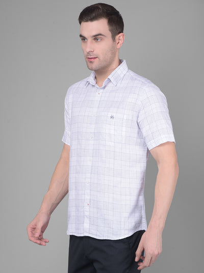 White Checks Shirt-Men Shirts-Crimsoune Club