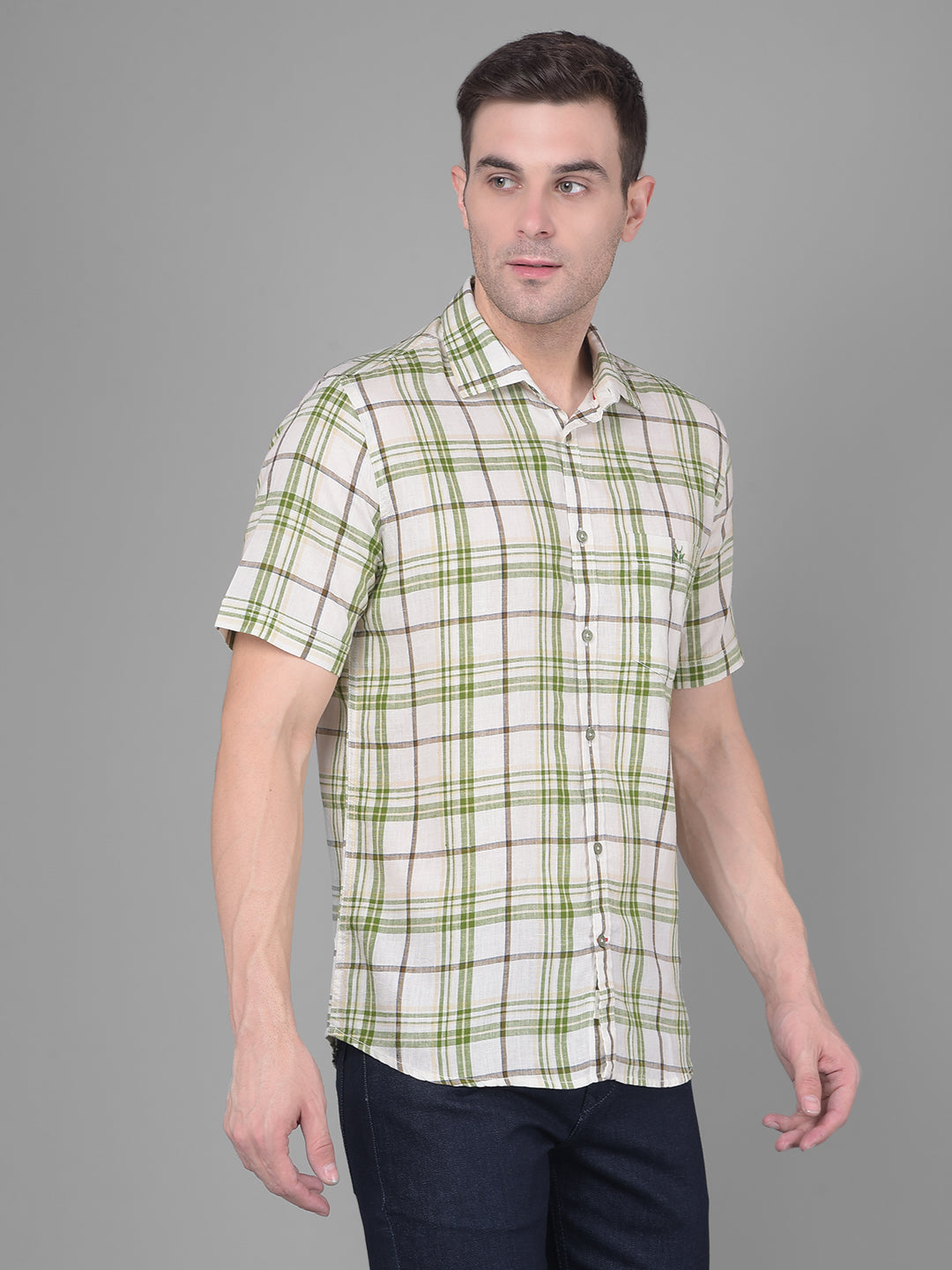 White Checks Shirt-Men Shirts-Crimsoune Club