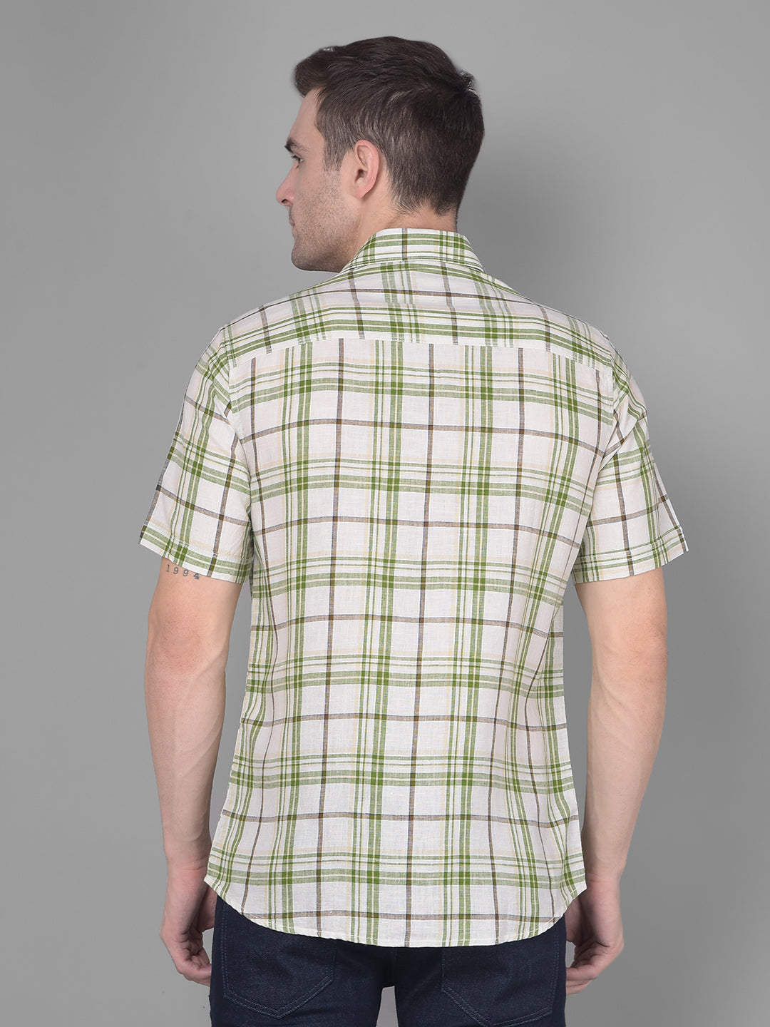 White Checks Shirt-Men Shirts-Crimsoune Club