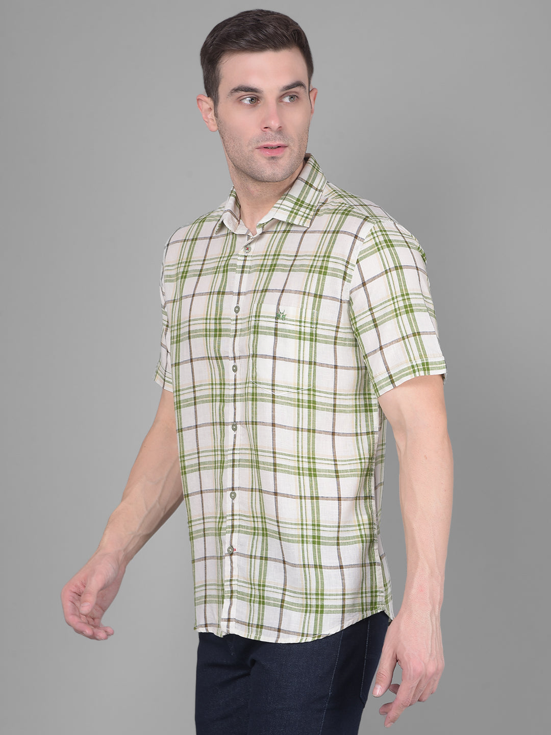 White Checks Shirt-Men Shirts-Crimsoune Club