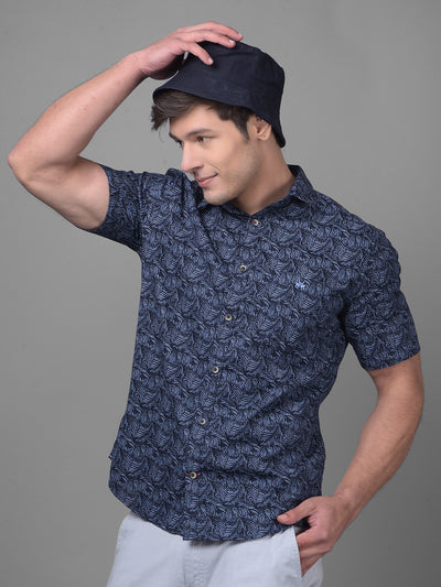 Blue Shirt-Men Shirts-Crimsoune Club