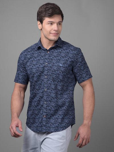 Blue Shirt-Men Shirts-Crimsoune Club