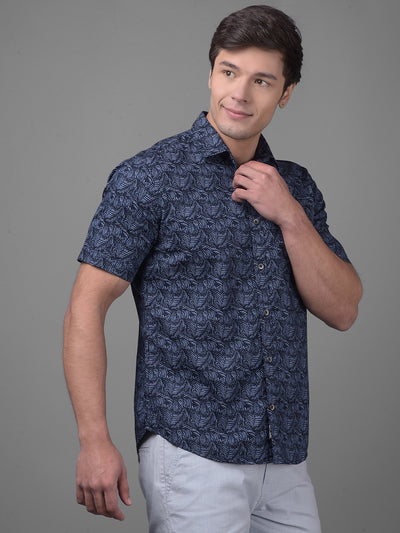 Blue Shirt-Men Shirts-Crimsoune Club