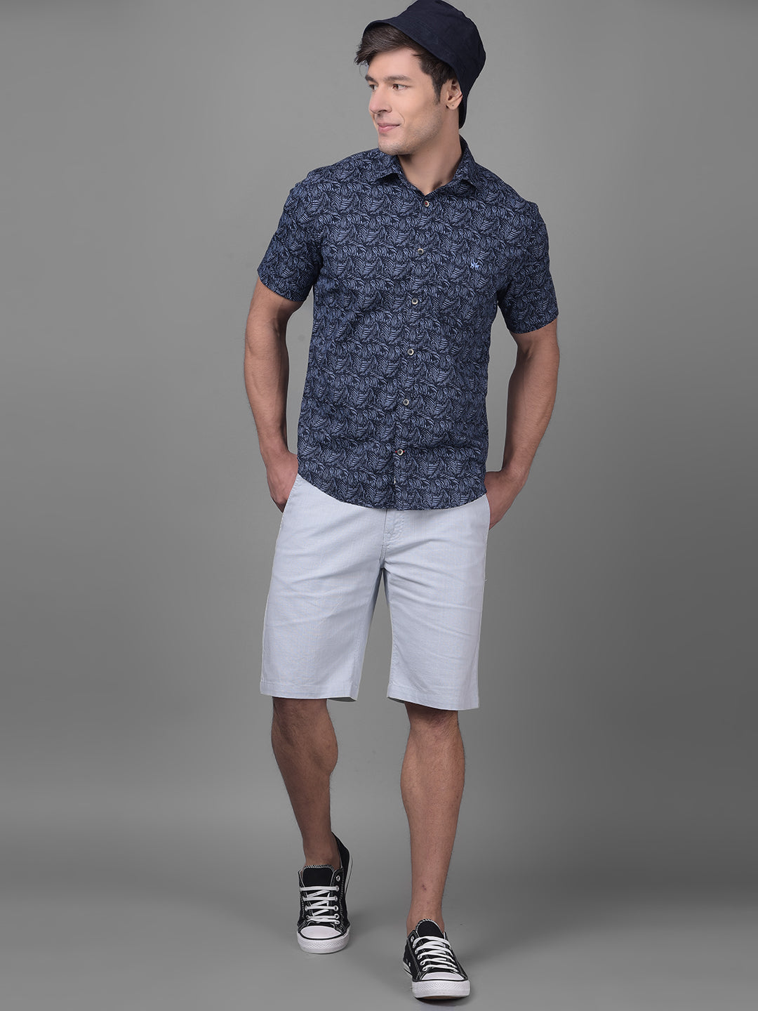 Blue Shirt-Men Shirts-Crimsoune Club