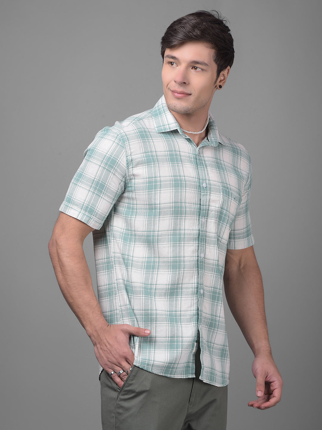 Green Shirt-Men Shirts-Crimsoune Club