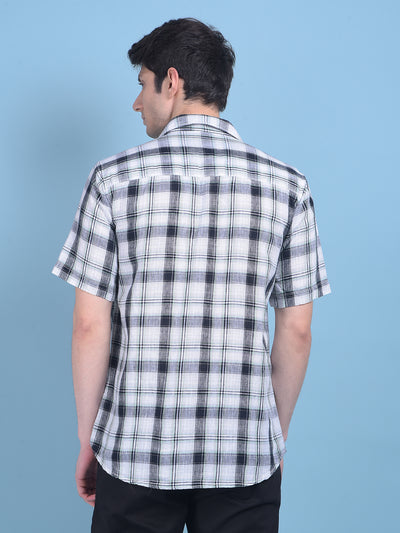 Green Tartan Check Shirt-Men Shirts-Crimsoune Club