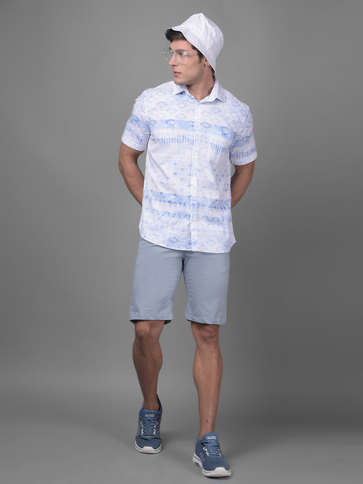 Blue Shirt-Men Shirts-Crimsoune Club