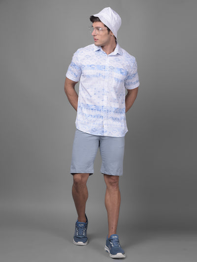 Blue Shirt-Men Shirts-Crimsoune Club