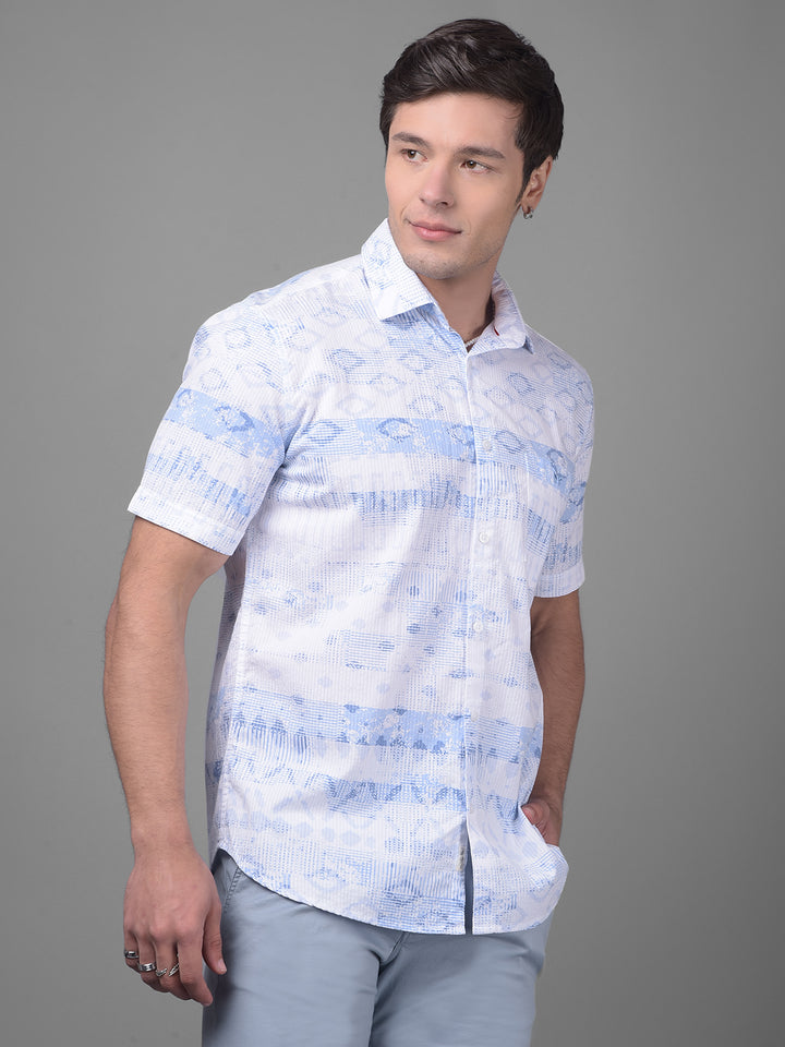 Blue Shirt-Men Shirts-Crimsoune Club