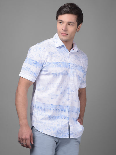 Blue Shirt-Men Shirts-Crimsoune Club