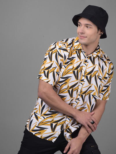 Mustard Shirt-Men Shirts-Crimsoune Club