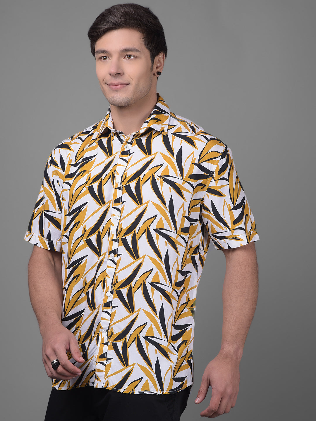 Mustard Shirt-Men Shirts-Crimsoune Club