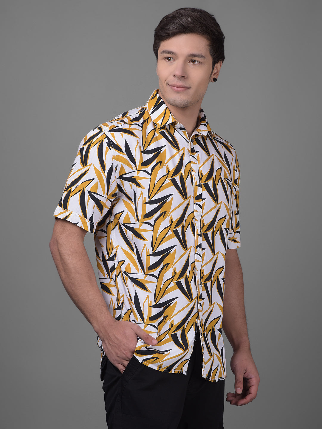 Mustard Shirt-Men Shirts-Crimsoune Club