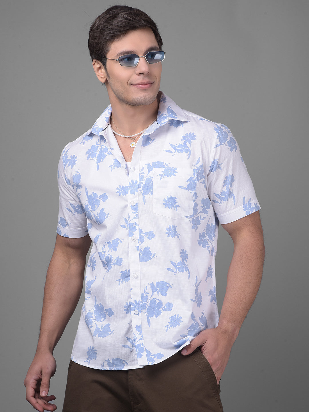 Blue Shirt-Men Shirts-Crimsoune Club