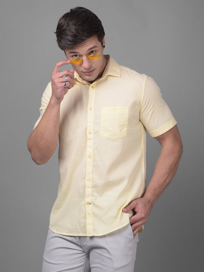 Yellow Shirt-Men Shirts-Crimsoune Club