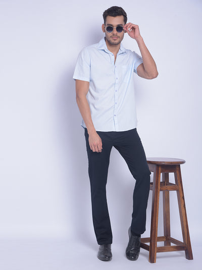 Blue Shirt-Men Shirts-Crimsoune Club