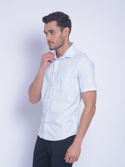 Blue Shirt-Men Shirts-Crimsoune Club