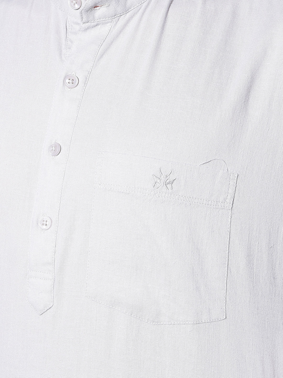Grey Linen Kurta-Men Kurtas-Crimsoune Club