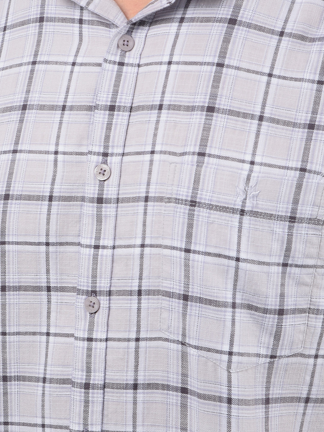 Purple Checked 100% Cotton Shirt-Men Shirts-Crimsoune Club