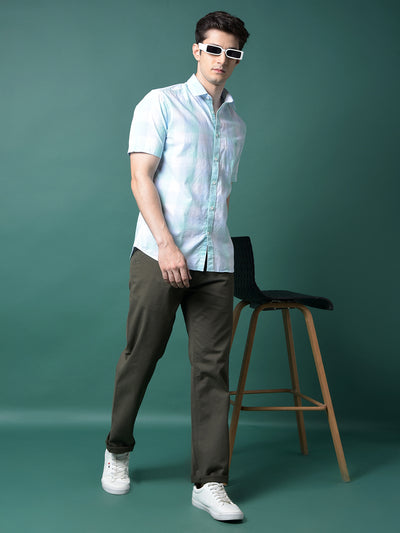 Multi-Color Checked 100% Cotton Shirt-Men Shirts-Crimsoune Club