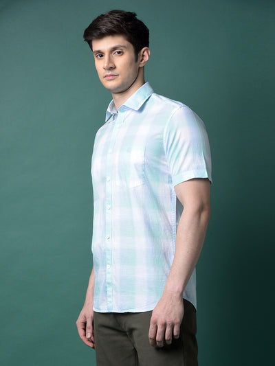 Multi-Color Checked 100% Cotton Shirt-Men Shirts-Crimsoune Club