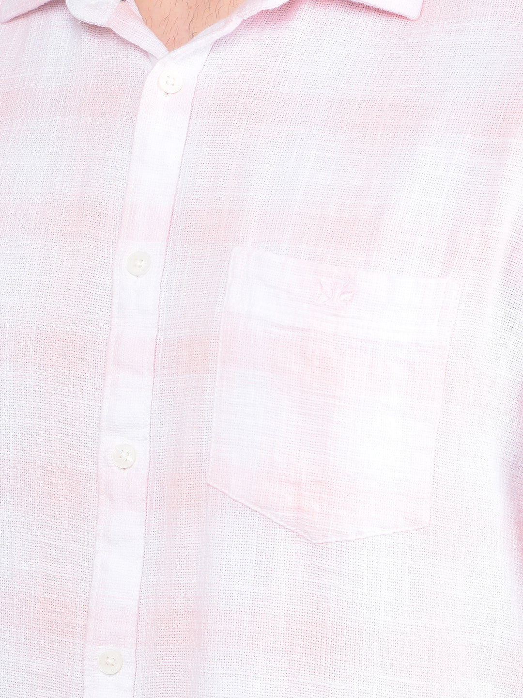 Pink Checked 100% Cotton Shirt-Men Shirts-Crimsoune Club