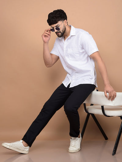 White Printed Shirt-Men Shirts-Crimsoune Club