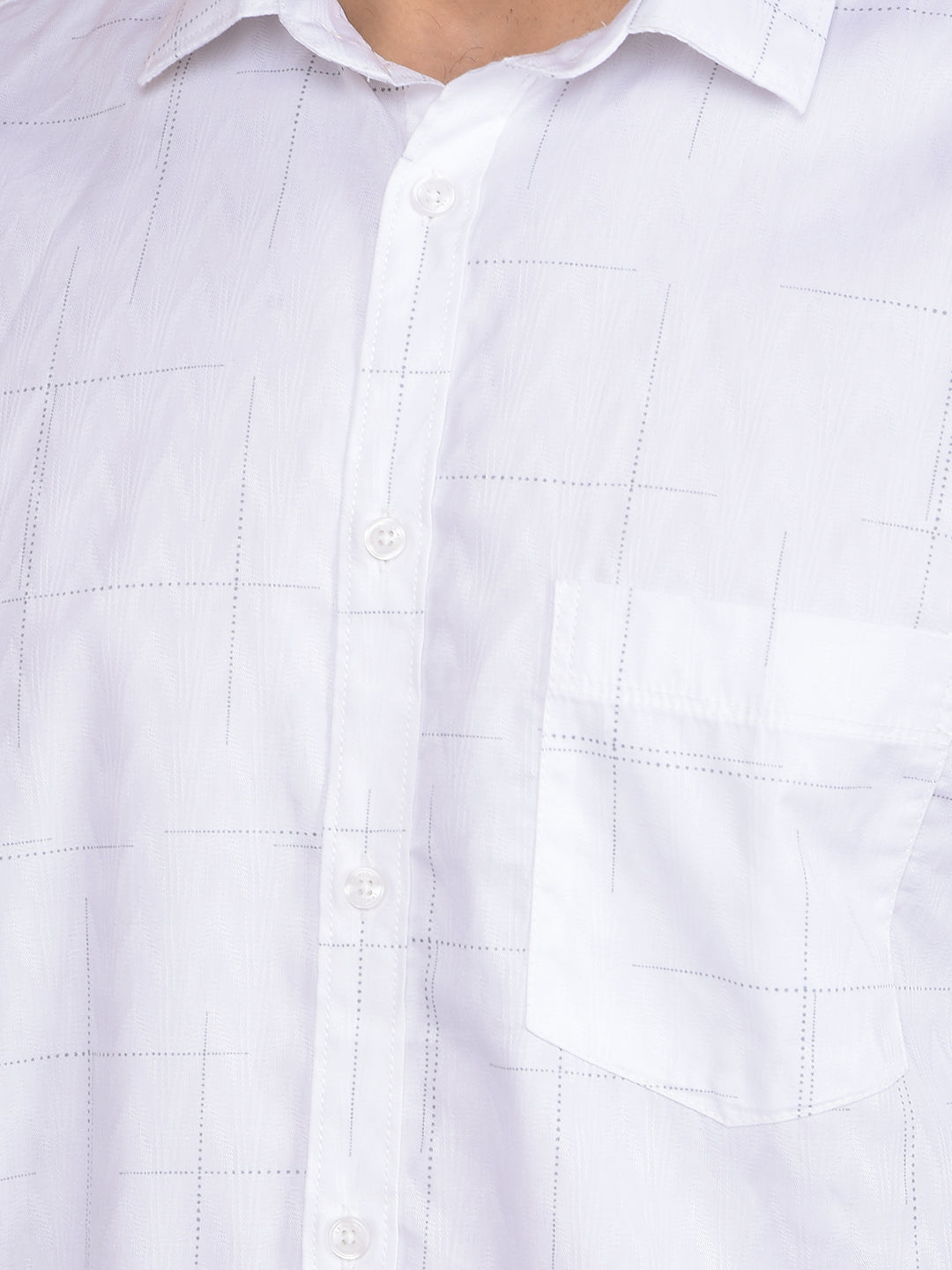 White Printed Shirt-Men Shirts-Crimsoune Club