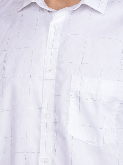 White Printed Shirt-Men Shirts-Crimsoune Club