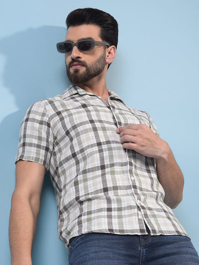 Men's Multi-Color Checked 100% Cotton Shirt-Men Shirts-Crimsoune Club